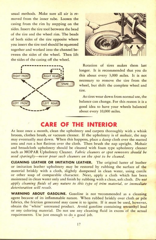1946 Chrysler Owners Manual Page 16